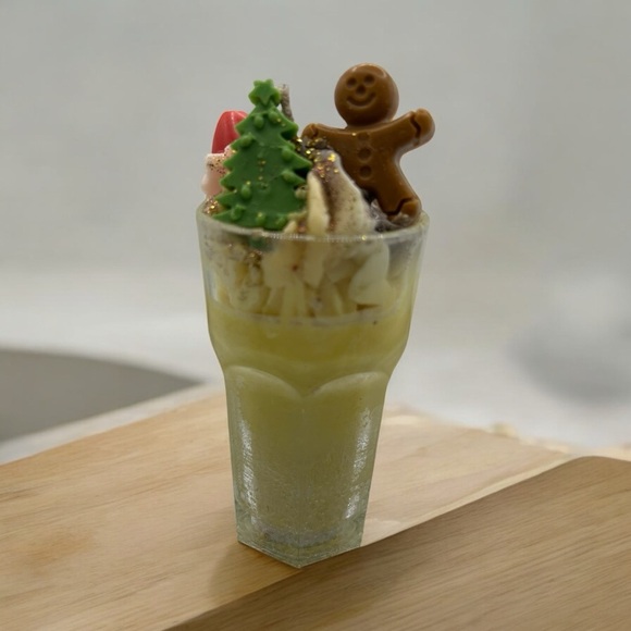 Handmade Other - Festive Holiday Dessert Glass Candle
